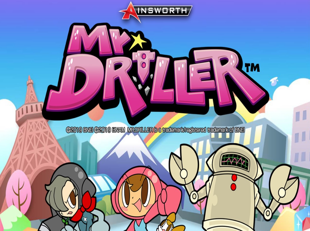 Mr Driller slot welcome screen by Ainsworth