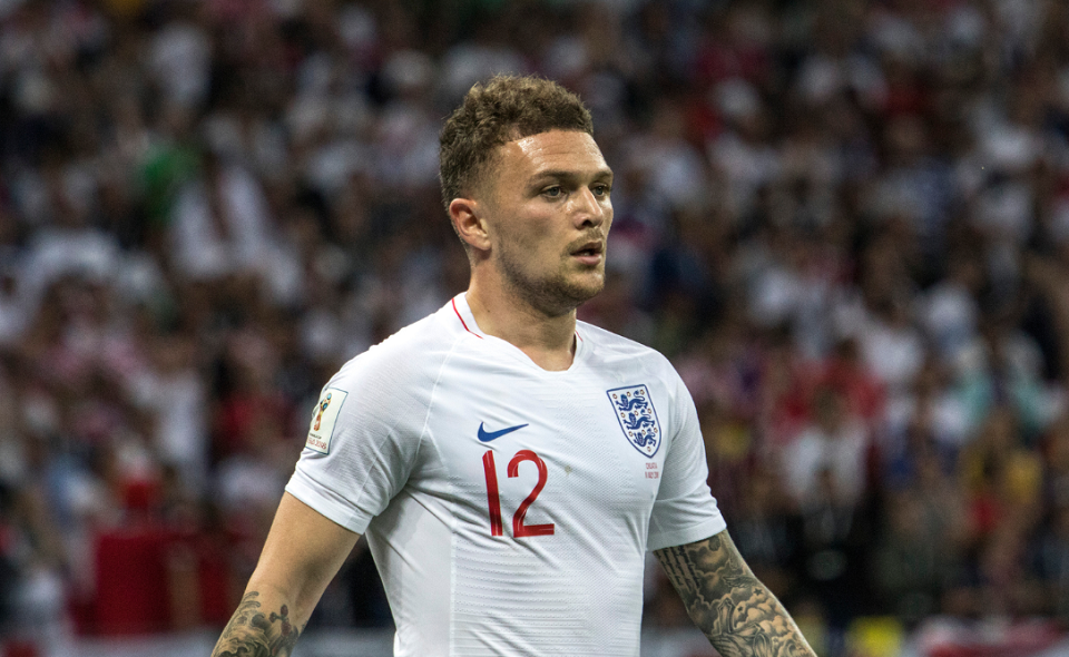 Kieran Trippier during England match