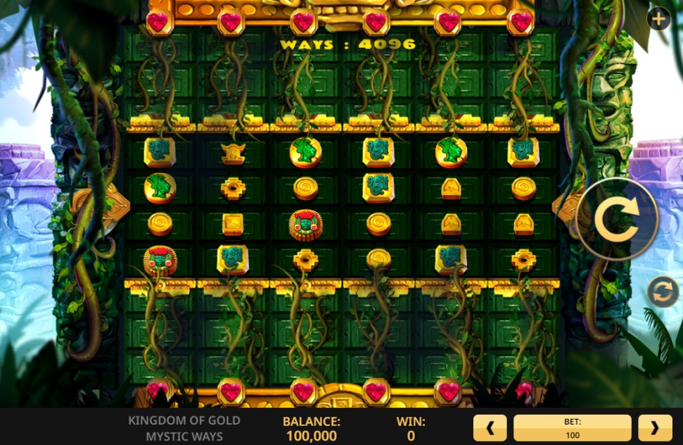 Kingdom of Gold Mystic Ways slot reels by High 5 Games